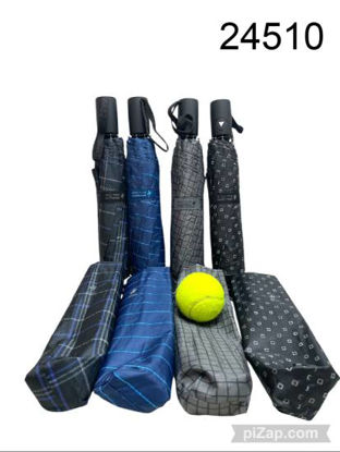 Imagen de PARAGUAS AUTOMATICO 84 CM WELLINGTON POLO ESTAMPADO 5.25